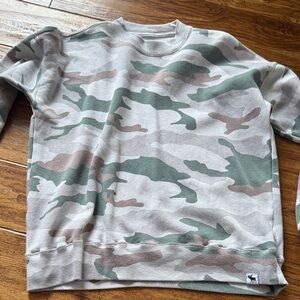 Abercrombie Kids Camouflage Sweatshirt - Green and Brown